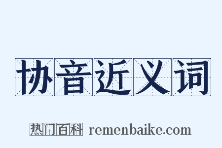 协音近义词是什么意思的图片